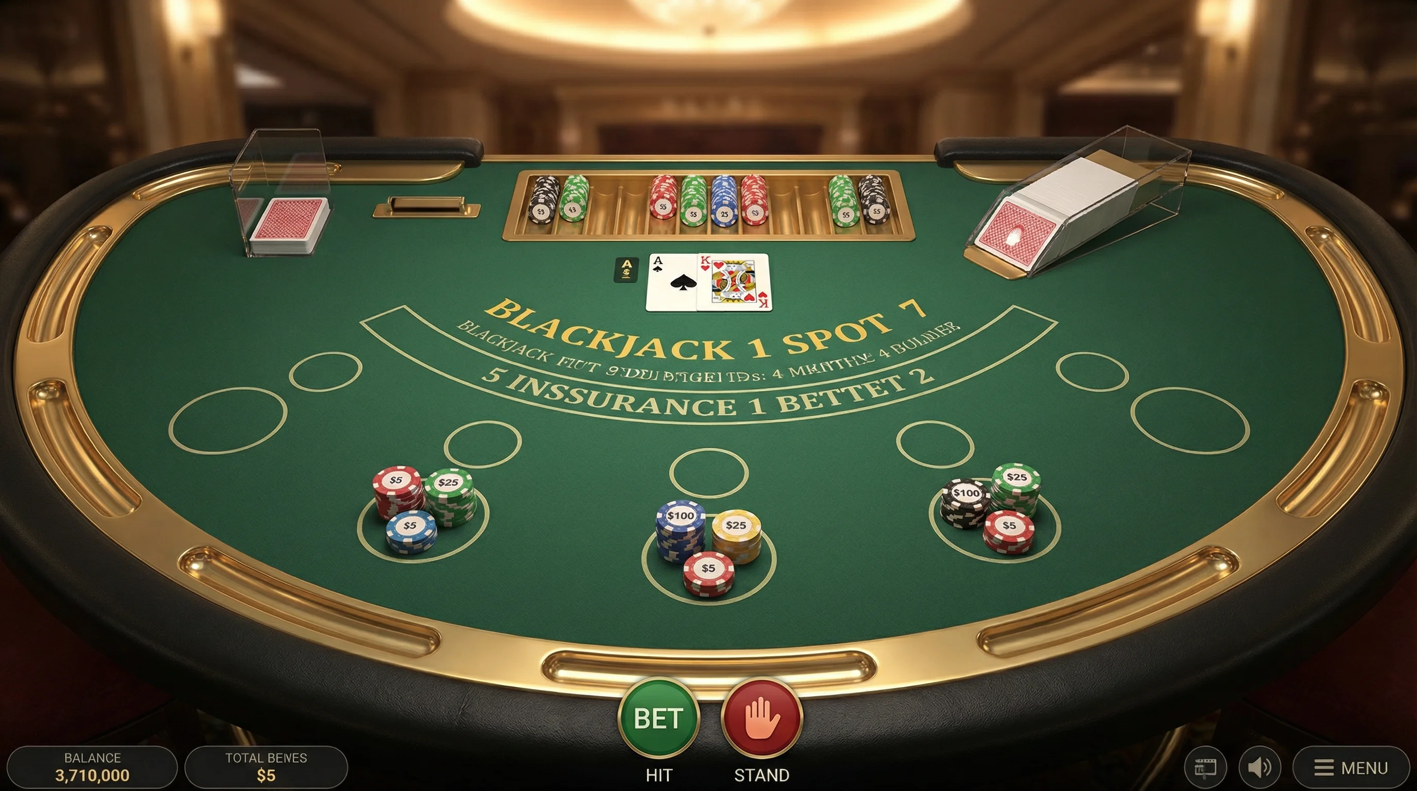 Blackjack móvil 888 Casino App